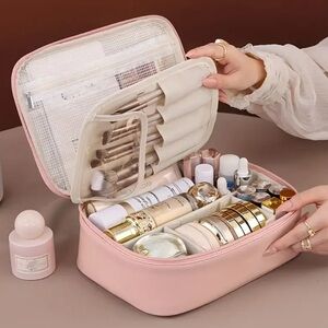 Pink Makeup Organizer Bag
